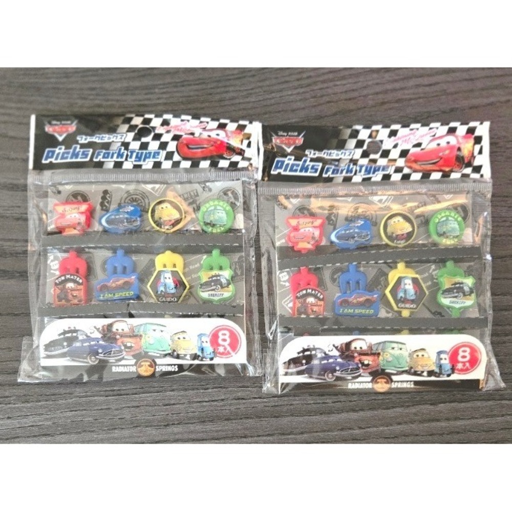 Disney Pixar Cars Bento Food Picks 8pc Set Japan Import Lot of 2 NIP